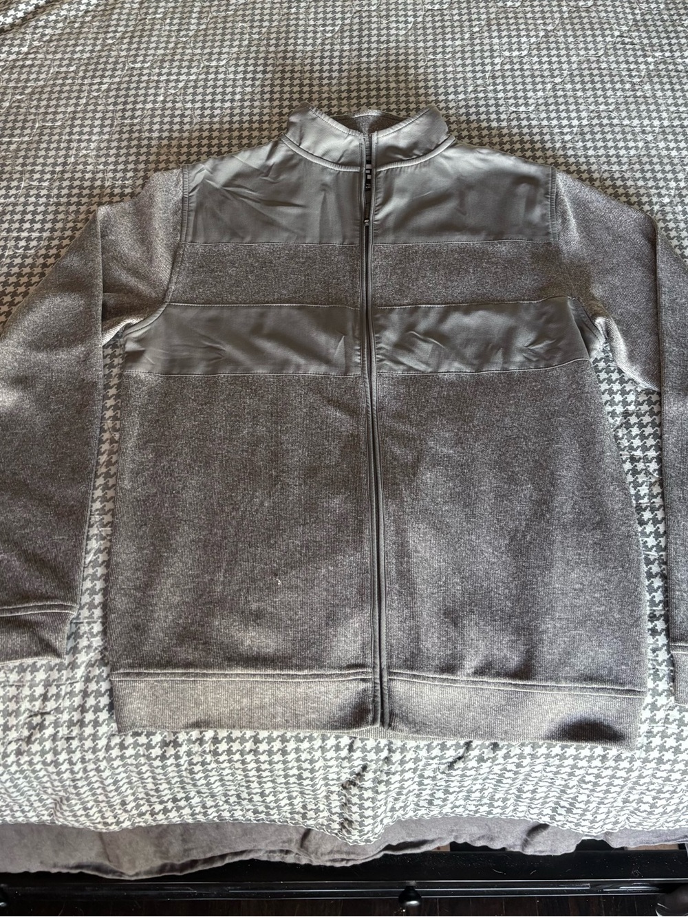 FootJoy Men's Gray Full-Zip Pullover Jacket